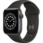 Viedpulkstenis Apple Watch Series 6 GPS 44mm Space Gray Aluminium Case with Black Sport Band [Mazlietots]